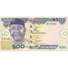P30a Nigeria - 500 Naira Year 2001